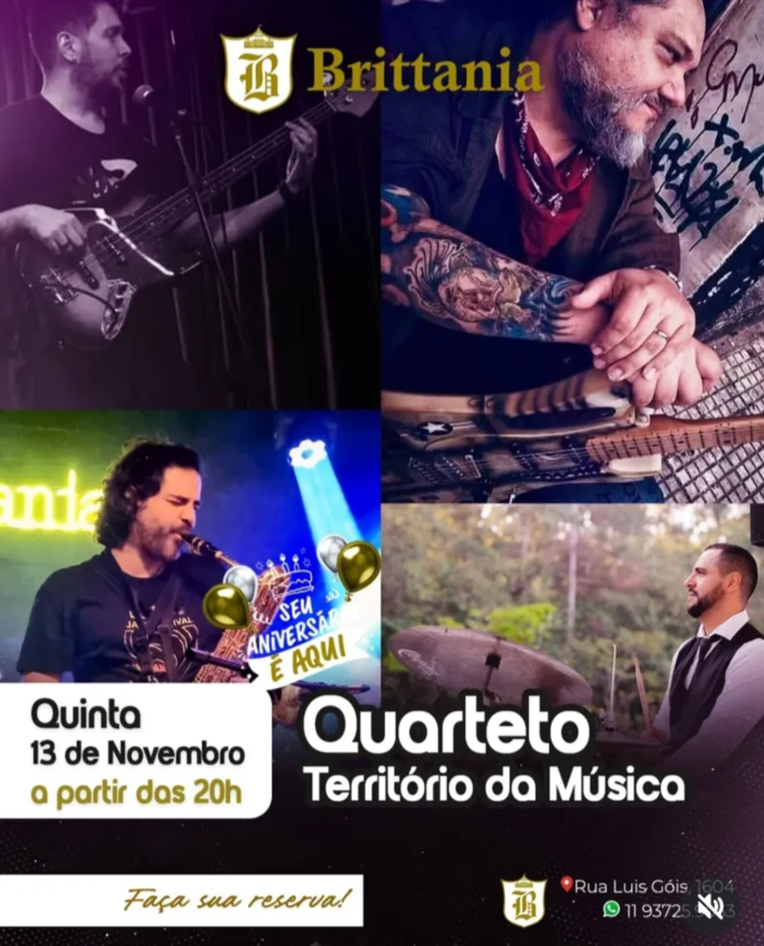 Quarteto Território da música